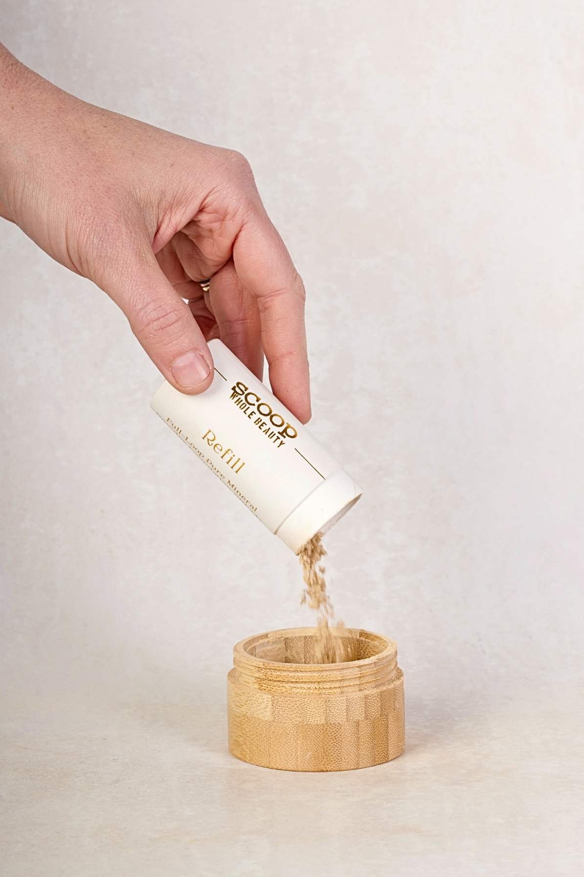 Full - Loop Pure Mineral Powder Foundation SPF24+ Refill Tube - Scoop Whole Beauty - Powder Foundation