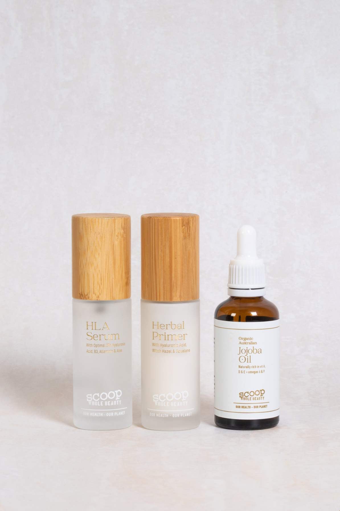 Skin Glow Trio - Scoop Whole Beauty - hyaluronic acid serum