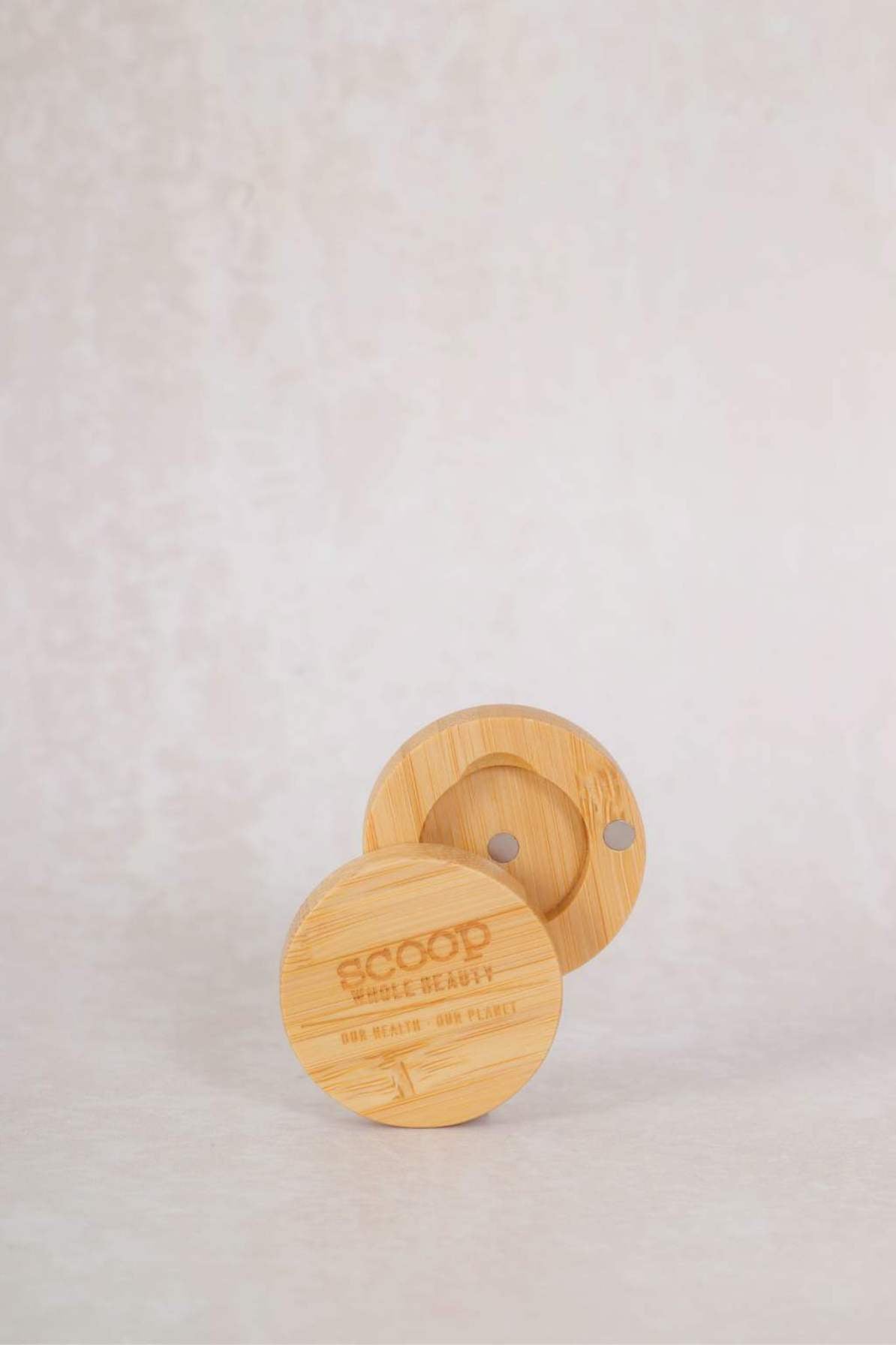 Mini Round Individual Bamboo Compact - Scoop Whole Beauty - palette