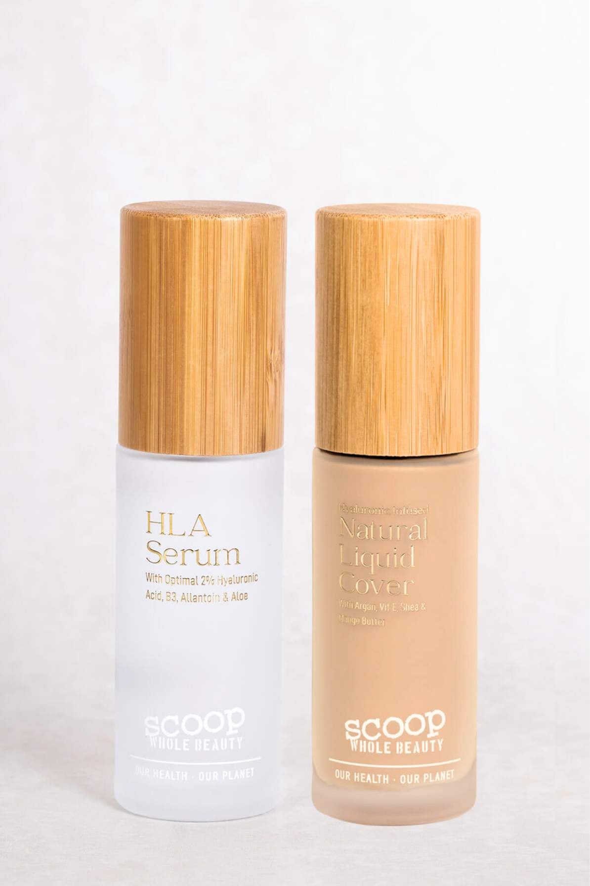 HLA Serum & Natural Liquid Cover Subscription - Scoop Whole Beauty - Makeup bundle