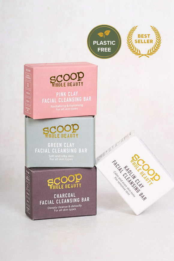 Natural Facial Cleansing Bar - Scoop Whole Beauty -