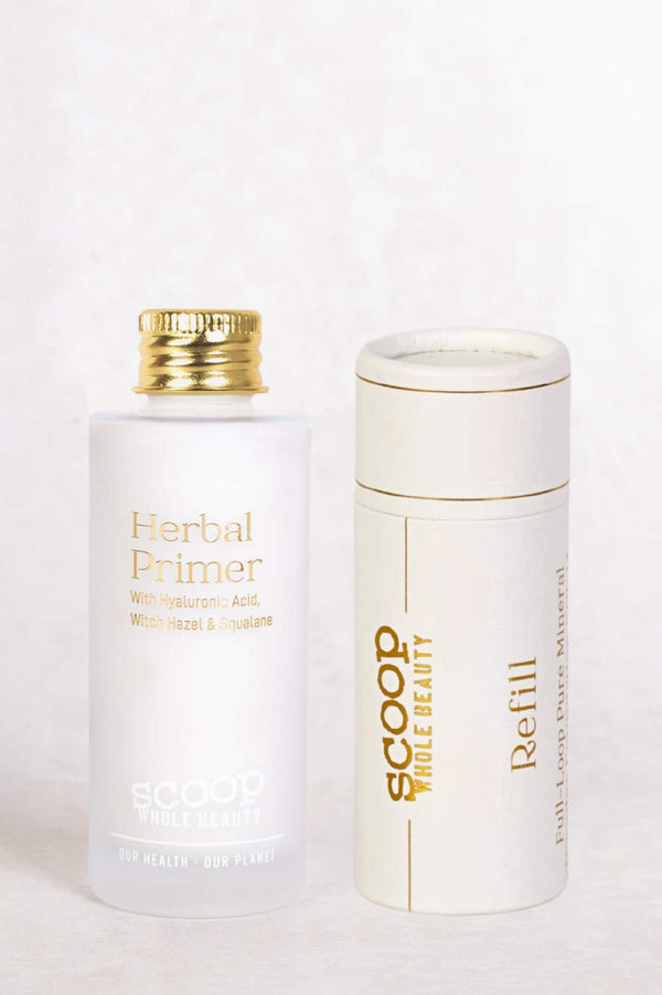 Herbal Primer & Full - Loop Pure Mineral Powder Refill Subscription - Scoop Whole Beauty - Bundle