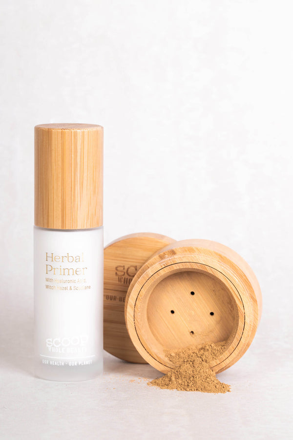 Herbal Primer & Full - Loop Pure Mineral Powder Foundation Subscription - Scoop Whole Beauty - Makeup bundle