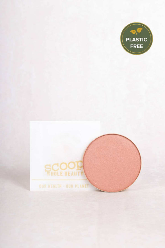 Dusty Pink Pure Pressed Mineral Blush Refill Plate - Scoop Whole Beauty - Blusher