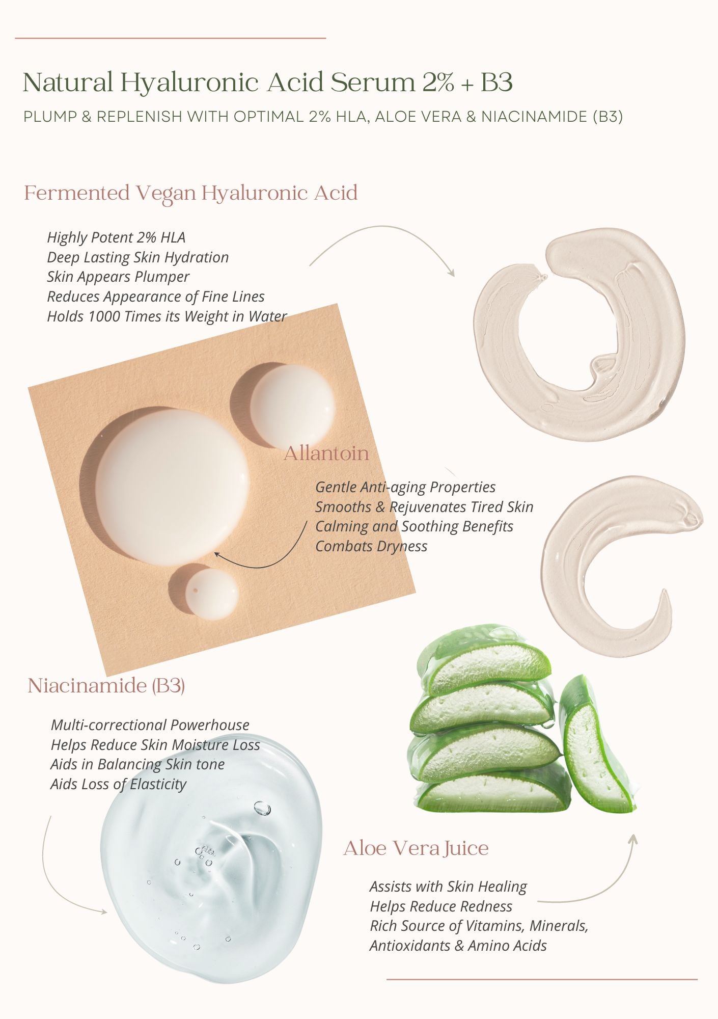 Natural Hyaluronic Acid Serum 2% + B3 Offer - Scoop Whole Beauty - hyaluronic acid serum