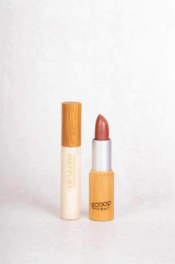 Natural Mineral Lipstick & Lip Gloss Subscription - Scoop Whole Beauty - Makeup bundle