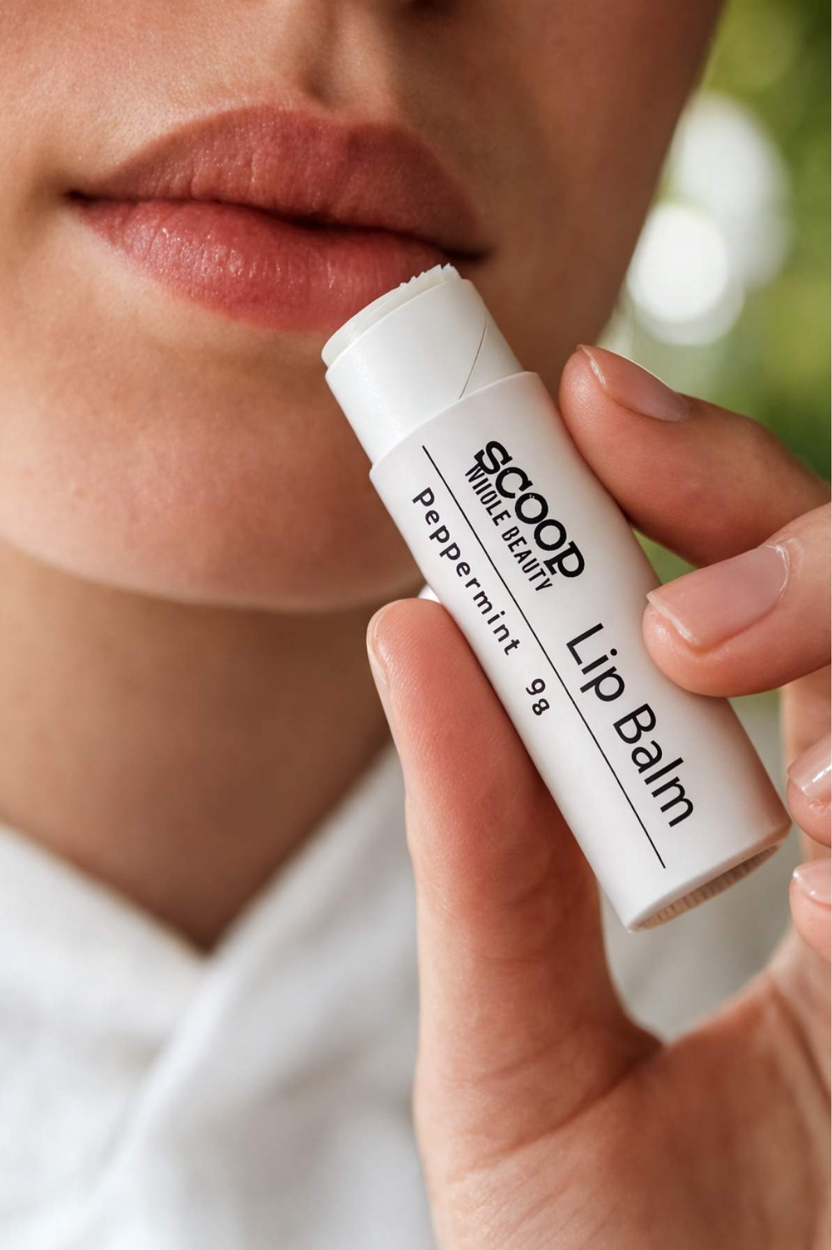Natural Peppermint Lip Balm - Scoop Whole Beauty - Lip Gloss