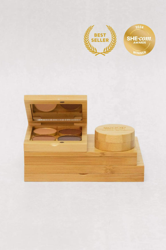 Complete Signature Bamboo Palette Set - Scoop Whole Beauty - Makeup bundle