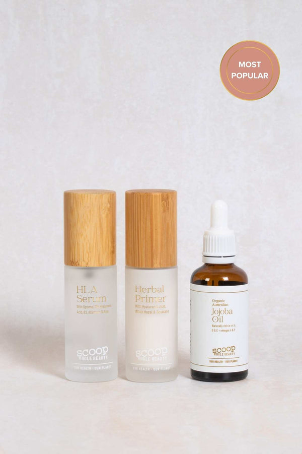 Skin Glow Trio - Scoop Whole Beauty - hyaluronic acid serum