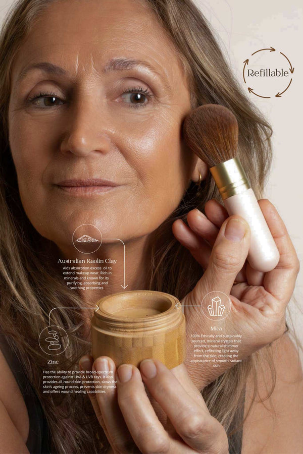 Full - Loop Pure Mineral Powder Foundation SPF24+ - Scoop Whole Beauty - Powder Foundation