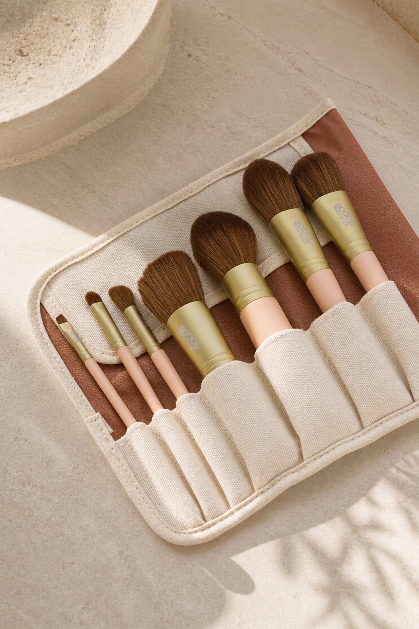 Vegan 7 Piece Brush Set - Scoop Whole Beauty - makeup brush set