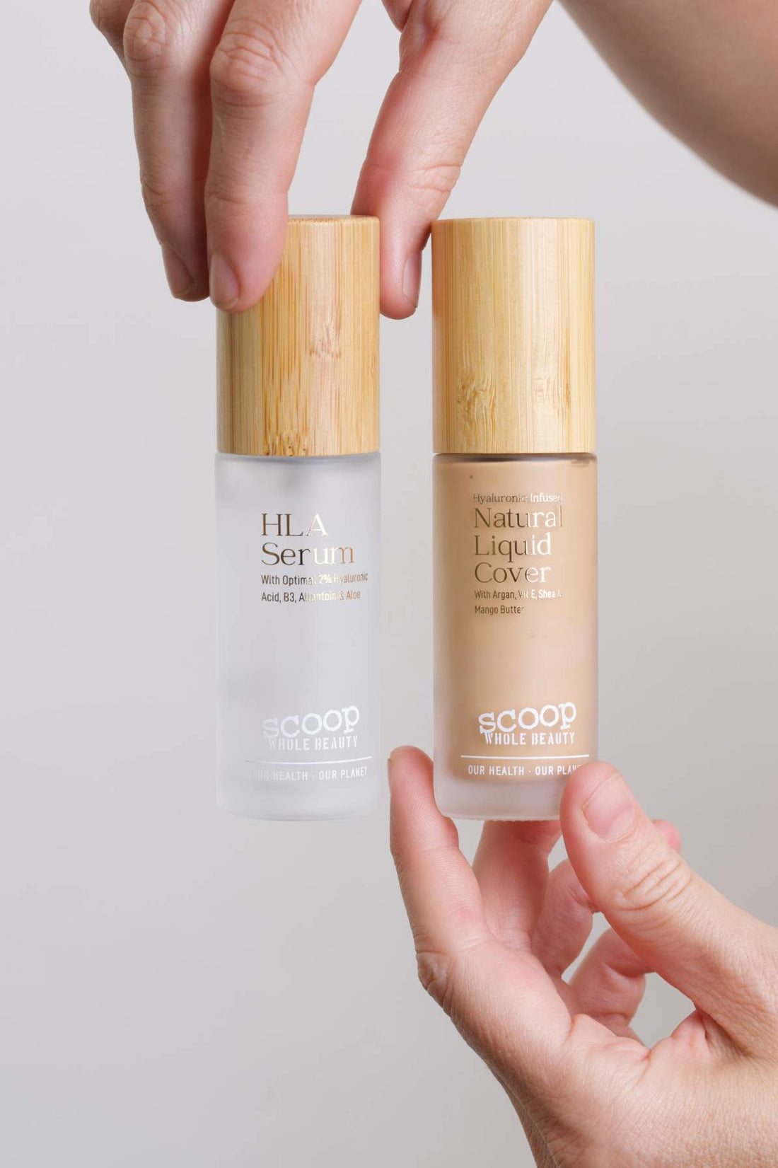 HLA Serum &amp; Natural Liquid Cover Subscription - Scoop Whole Beauty - Makeup bundle