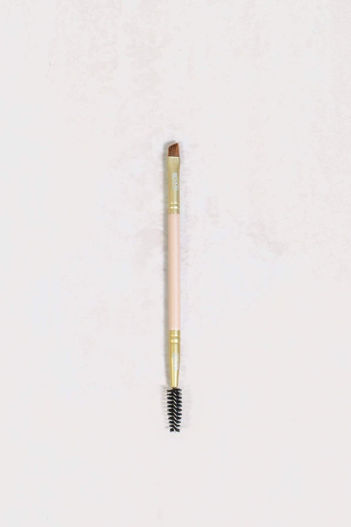 Vegan Double Edged Brow Brush - Scoop Whole Beauty - eyebrow brush