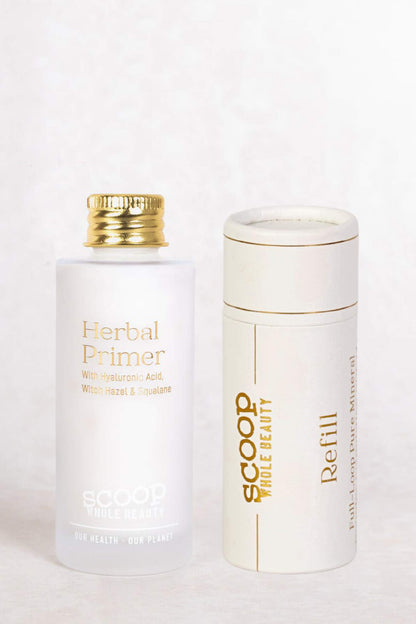 Herbal Primer &amp; Full - Loop Pure Mineral Powder Refill Subscription - Scoop Whole Beauty - Bundle