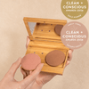 Pressed Mineral Blush & Bronzer Duo in Bamboo Multi Palette