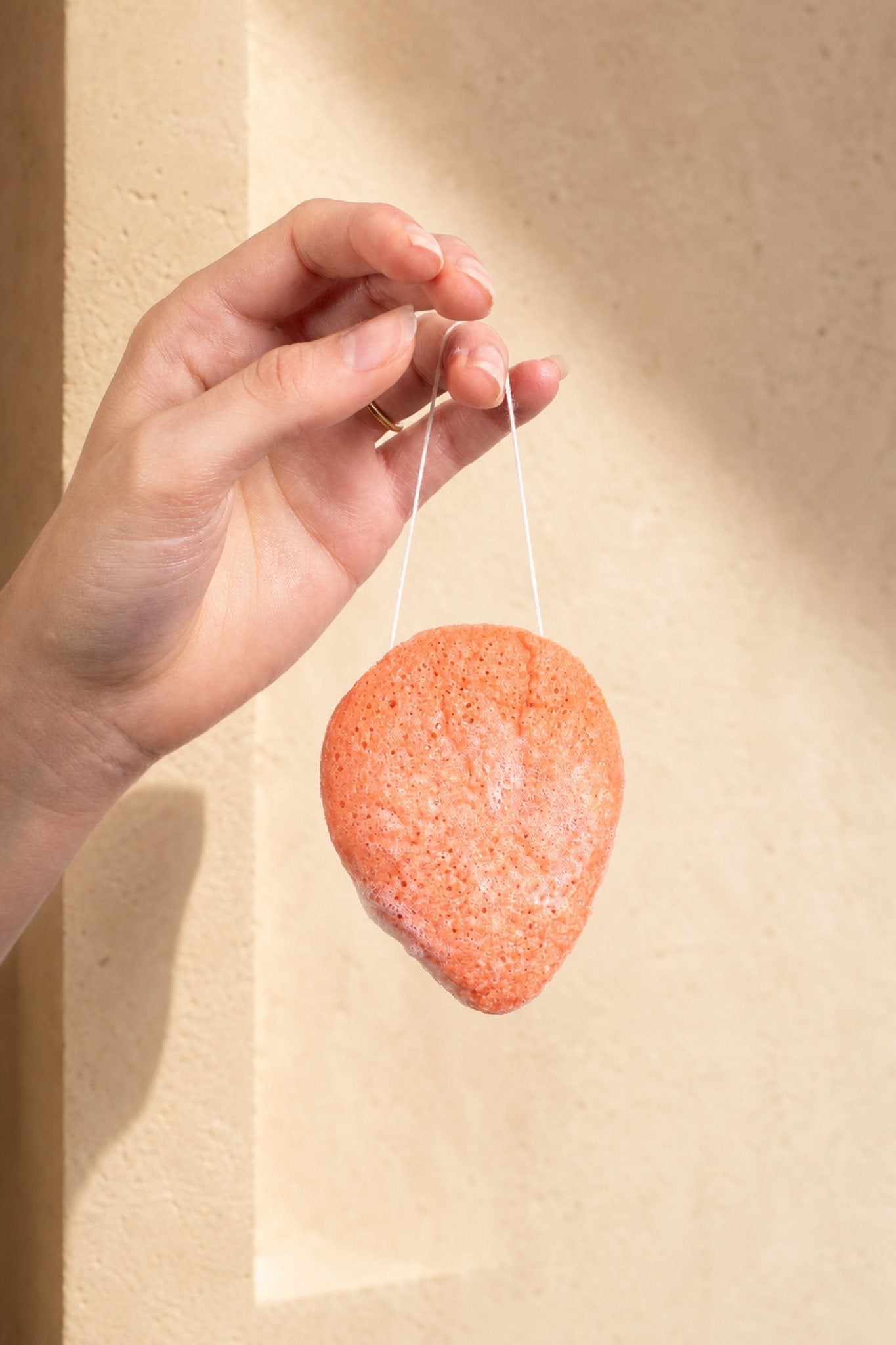 100% Pure Konjac &amp; Pink Clay Compostable Face Sponge - Scoop Whole Beauty - sponge