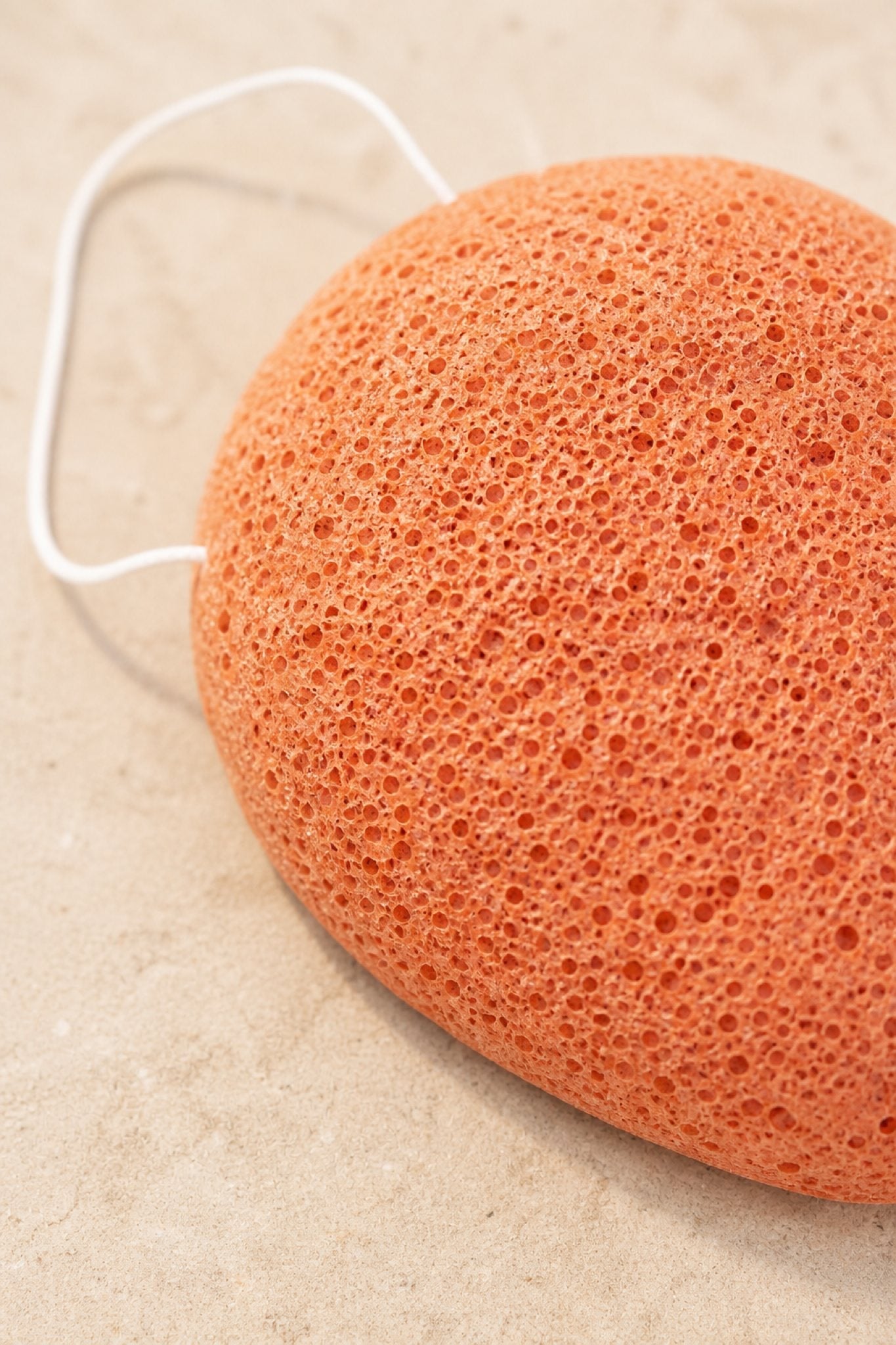 100% Pure Konjac &amp; Pink Clay Compostable Face Sponge - Scoop Whole Beauty - sponge