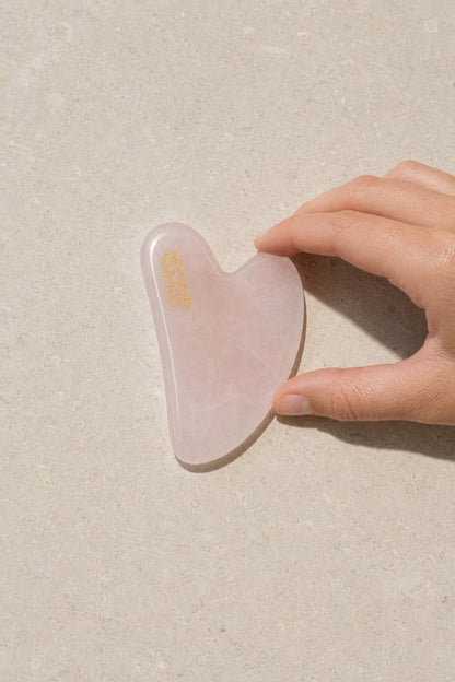 100% Rose Quartz Face Sculpting Gua Sha - Scoop Whole Beauty - Gua Sha