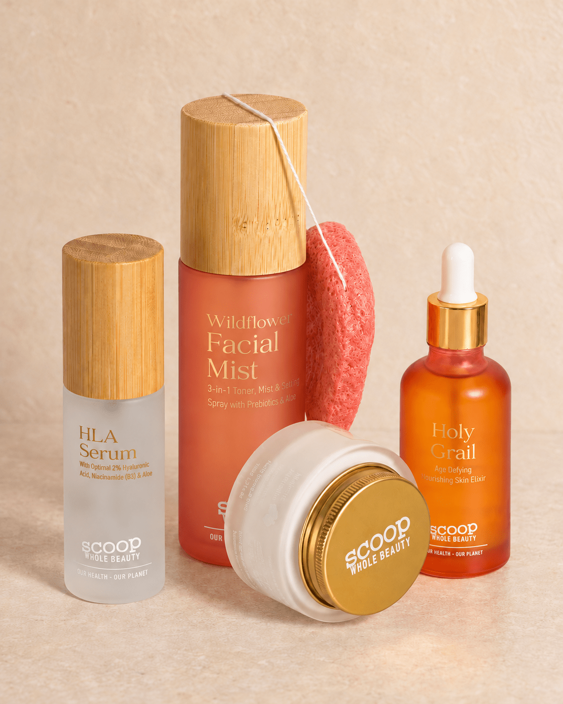Nourish &amp; Flourish Botanical Skincare Bundle - Scoop Whole Beauty -
