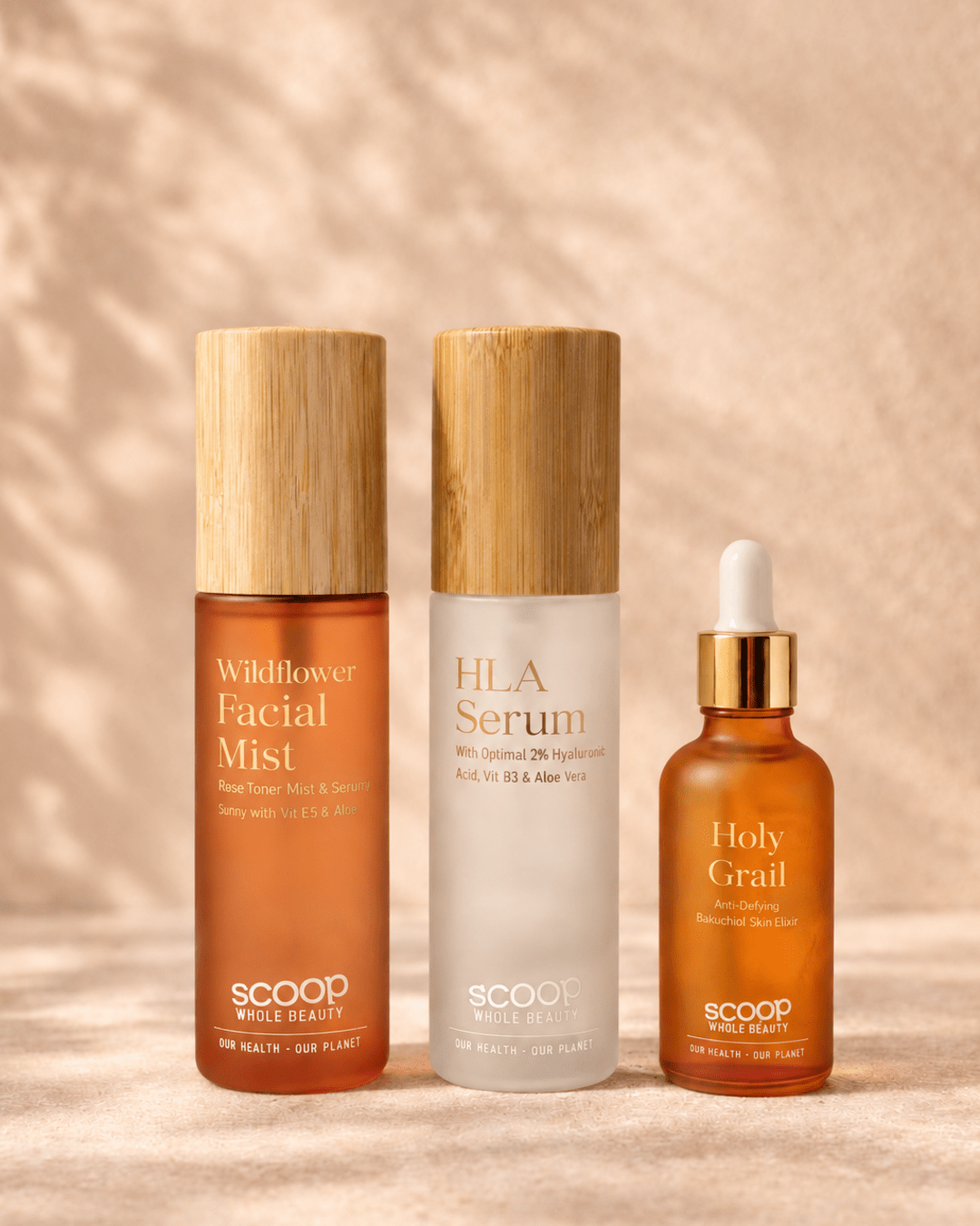 Skin Glow Trio - Scoop Whole Beauty - hyaluronic acid serum
