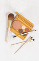 Scoop Whole Beauty 100% sustainable bamboo mix and match bamboo multi palette with ultra soft vegan makeup brushes