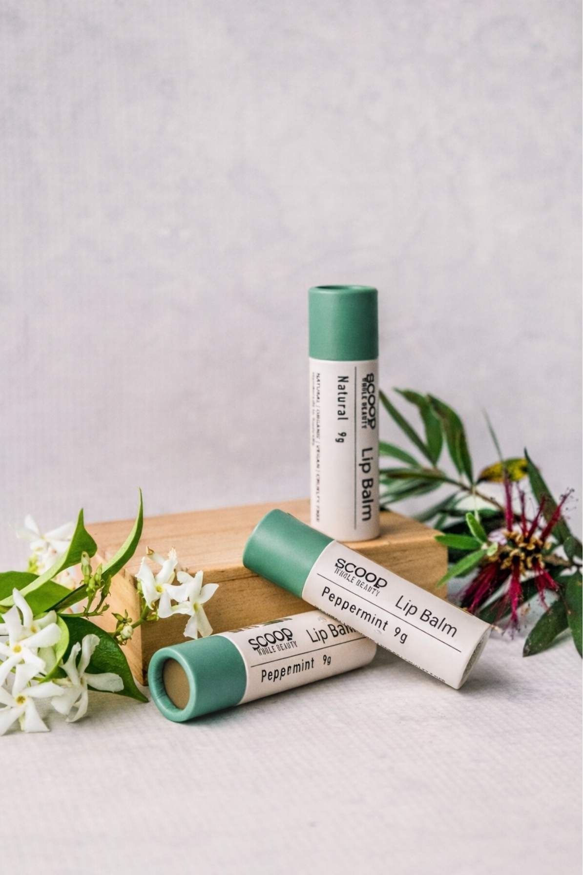 Natural Peppermint Lip Balm - Scoop Whole Beauty - Lip Gloss