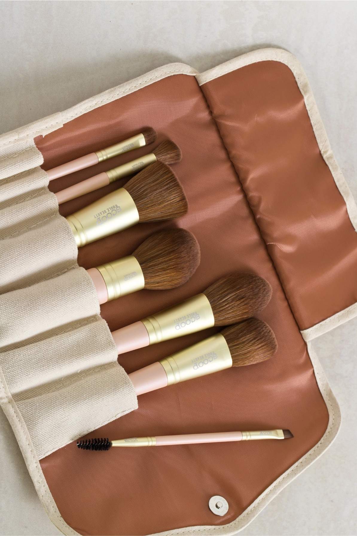 Vegan 7 Piece Brush Set - Scoop Whole Beauty - makeup brush set