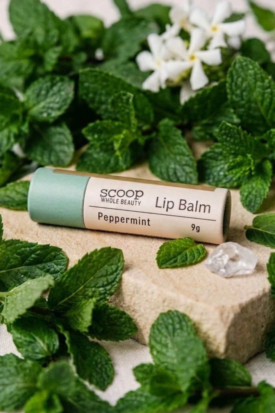 Natural Peppermint Lip Balm - Scoop Whole Beauty - Lip Gloss