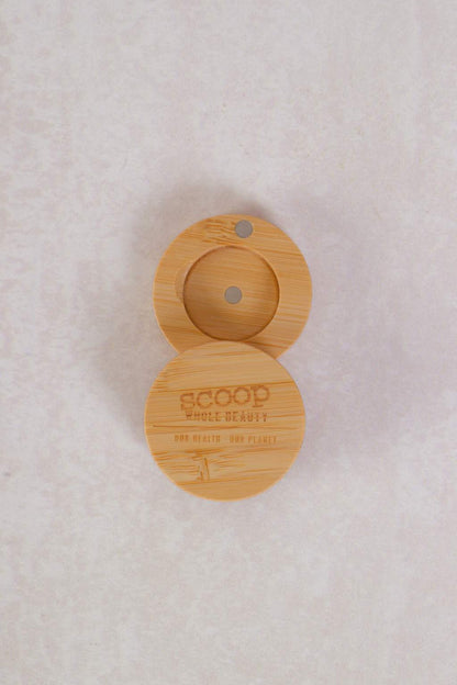 Mini Round Individual Bamboo Compact - Scoop Whole Beauty - palette