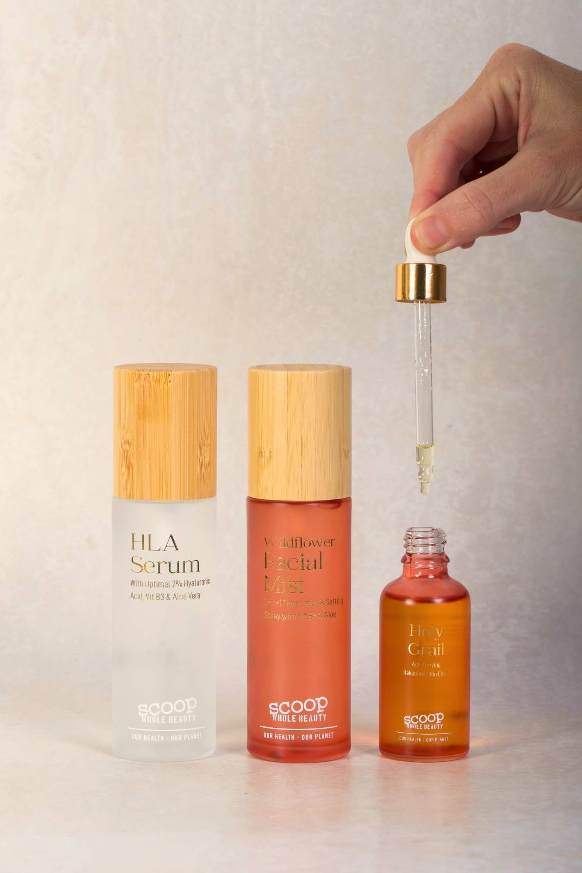 Skin Glow Trio - Scoop Whole Beauty - hyaluronic acid serum